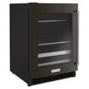 24" Beverage Center with Glass Door and Metal-Front Racks and PrintShield Finish view 3