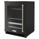 24" Beverage Center with Glass Door and Metal-Front Racks and PrintShield Finish view 2