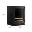 4.8 Cu. Ft. 24-Inch Beverage Center with 14-Wine Bottle Capacity and Wood-Front Racks in view 3