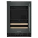 24" Beverage Center With Glass Door And Wood-front Racks view 1