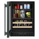 24" Beverage Center With Glass Door And Wood-front Racks view 2