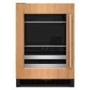 4.8 Cu. Ft. 24-Inch Panel-Ready Beverage Center with 14-Wine Bottle Capacity and Metal-Front Racks view 1