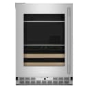 24" Beverage Center With Glass Door And Wood-front Racks view 1