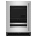 24" Beverage Center With Glass Door And Metal-front Racks view 1