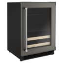 24" Panel-Ready Beverage Center with Wood-Front Racks view 2