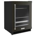 24" Beverage Center with Glass Door and Metal-Front Racks view 1