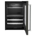 24" Beverage Center with Glass Door and Metal-Front Racks view 8