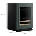 4.8 Cu. Ft. 24-Inch Beverage Center with 14-Wine Bottle Capacity and Wood-Front Racks in view 3