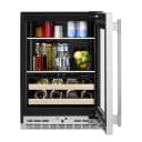 24" Beverage Center With Glass Door And Wood-front Racks view 2