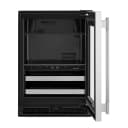 24" Beverage Center with Glass Door and Metal-Front Racks view 4
