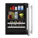 24" Beverage Center with Glass Door and Metal-Front Racks view 9