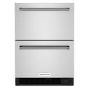 24" Stainless Steel Undercounter Double-Drawer Refrigerator/Freezer view 1