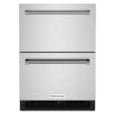 24" Stainless Steel Undercounter Double-Drawer Refrigerator view 1
