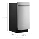 15-inch Automatic Ice Maker With Clear Ice Technology In Printshield® Stainless Steel view 3