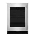 5.2 Cu. Ft. 24-Inch Undercounter Refrigerator with Glass Door and Motion-Activated LED Lighting in Stainless Steel view 1