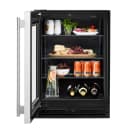 5.2 Cu. Ft. 24-Inch Undercounter Refrigerator with Glass Door and Motion-Activated LED Lighting in Stainless Steel view 2