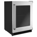 24" Undercounter Refrigerator with Glass Door view 2