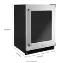 24" Undercounter Refrigerator with Glass Door view 5