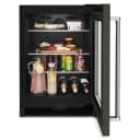 24" Undercounter Refrigerator with Glass Door and Shelves with Metallic Accents and PrintShield Finish view 5