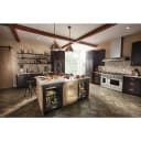 24" Undercounter Refrigerator with Glass Door and Shelves with Metallic Accents and PrintShield Finish view 7