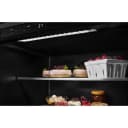 24" Undercounter Refrigerator with Glass Door and Shelves with Metallic Accents view 22