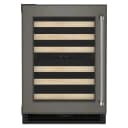 24" Panel-Ready Undercounter Wine Cellar with Wood-Front Racks view 1