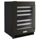24" Undercounter Wine Cellar with Glass Door and Metal-Front Racks view 2