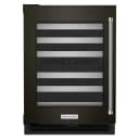 24" Undercounter Wine Cellar with Glass Door and Metal-Front Racks view 1