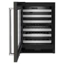 24" Undercounter Wine Cellar with Glass Door and Metal-Front Racks view 4