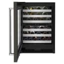 24" Undercounter Wine Cellar with Glass Door and Metal-Front Racks view 5