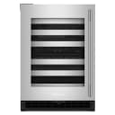 24" Undercounter Wine Cellar With Full-extension Metal-front Racks view 1