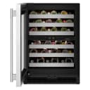 24" Undercounter Wine Cellar With Full-extension Metal-front Racks view 3