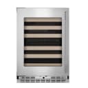 24" Undercounter Wine Cellar With Full-extension Wood-front Racks view 1