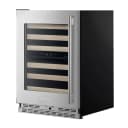 24" Undercounter Wine Cellar With Full-extension Wood-front Racks view 6