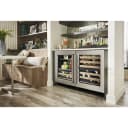 24" Undercounter Wine Cellar with Glass Door and Wood-Front Racks view 7