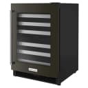 24" Undercounter Wine Cellar with Glass Door and Metal-Front Racks view 3