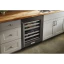 24" Undercounter Wine Cellar with Glass Door and Metal-Front Racks view 7