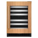 24-Inch Panel-Ready Undercounter Wine Cellar with 46-Bottle Capacity and Full-Extension Metal-Front Racks view 1