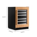 24-Inch Panel-Ready Undercounter Wine Cellar with 46-Bottle Capacity and Full-Extension Metal-Front Racks view 3