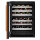24-Inch Panel-Ready Undercounter Wine Cellar with 46-Bottle Capacity and Full-Extension Metal-Front Racks view 2