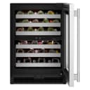 24" Undercounter Wine Cellar With Full-extension Metal-front Racks view 2