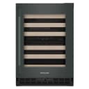 24" Undercounter Wine Cellar With Full-extension Wood-front Racks view 1
