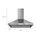 30" Wall-mount, 3-speed Canopy Hood view 5