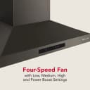Kitchenaid® 30-inch Wall-mount, 4-speed Canopy Hood view 6