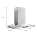 30-inch Wall-mount, 4-speed Canopy Hood view 3