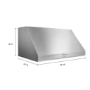 36" 585 Or 1170 Cfm Motor Class Commercial-style Wall-mount Canopy Range Hood view 16