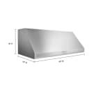 48'' 585 Or 1170 Cfm Motor Class Commercial-style Wall-mount Canopy Range Hood view 16