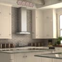 36" Convertible Vent Wall Mount Range Hood  & Glass - 36 inch view 2