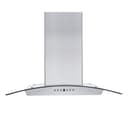 30" Convertible Vent Wall Mount Range Hood with Crown Molding view 5