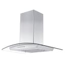 30" Convertible Vent Wall Mount Range Hood with Crown Molding view 6
